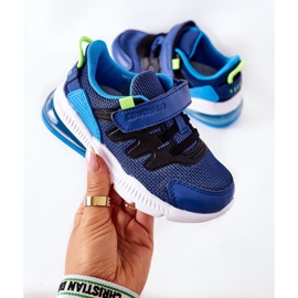 Barnsportskor med kardborreband ABCKIDS Blå-Svart 1