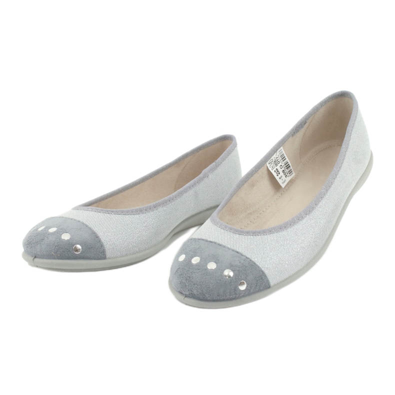 Befado ungdomsballerinor 309Q017 silver silver- 3