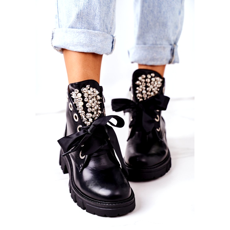 PS1 Varma arbetare med metallpärlor Svart Perla 4