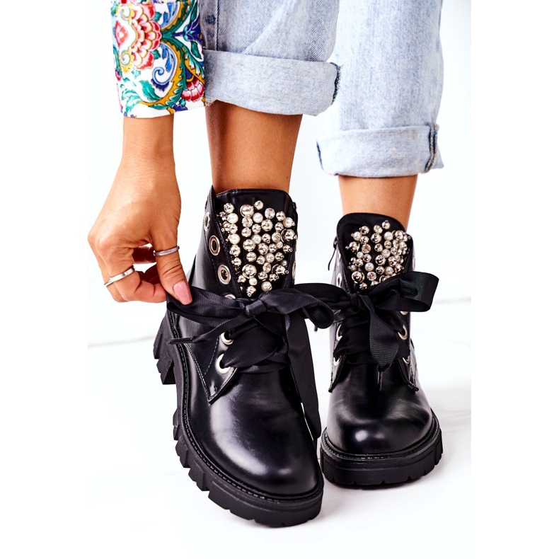 PS1 Varma arbetare med metallpärlor Svart Perla 5