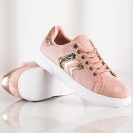 SHELOVET Mocka sneakers rosa 1