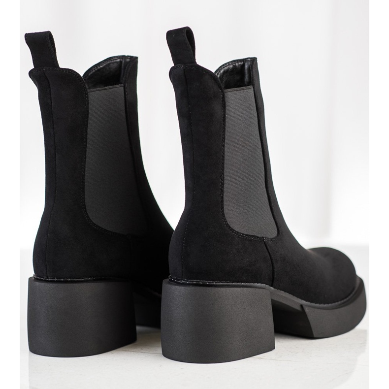 Filippo Höga Chelsea stövlar på plattformen svart 1