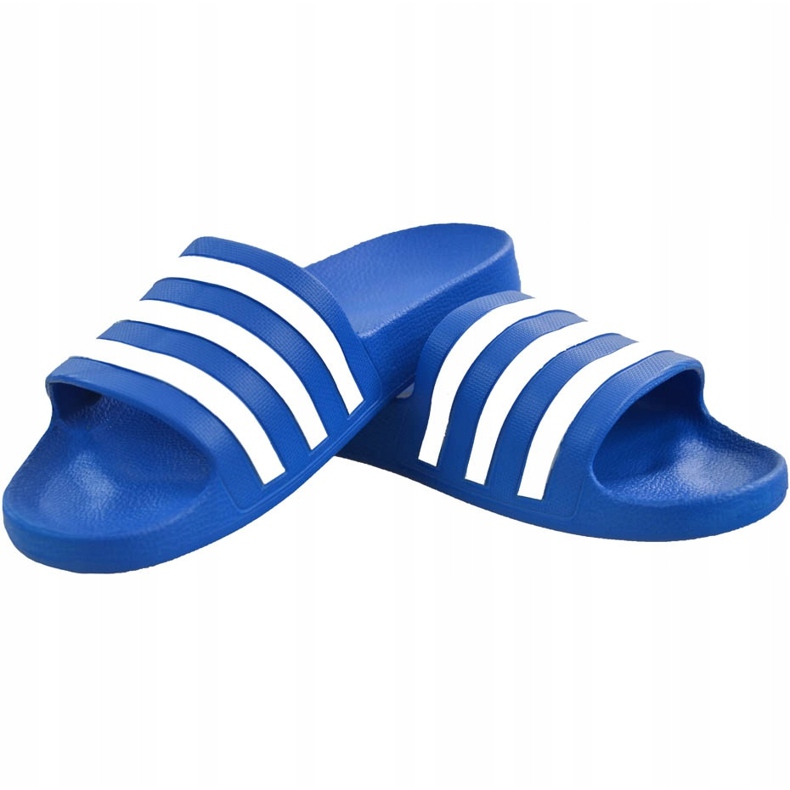 Adidas Adilette Aqua F35541 tofflor vit blå 1