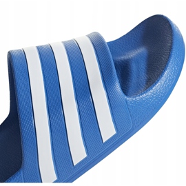 Adidas Adilette Aqua F35541 tofflor vit blå 4