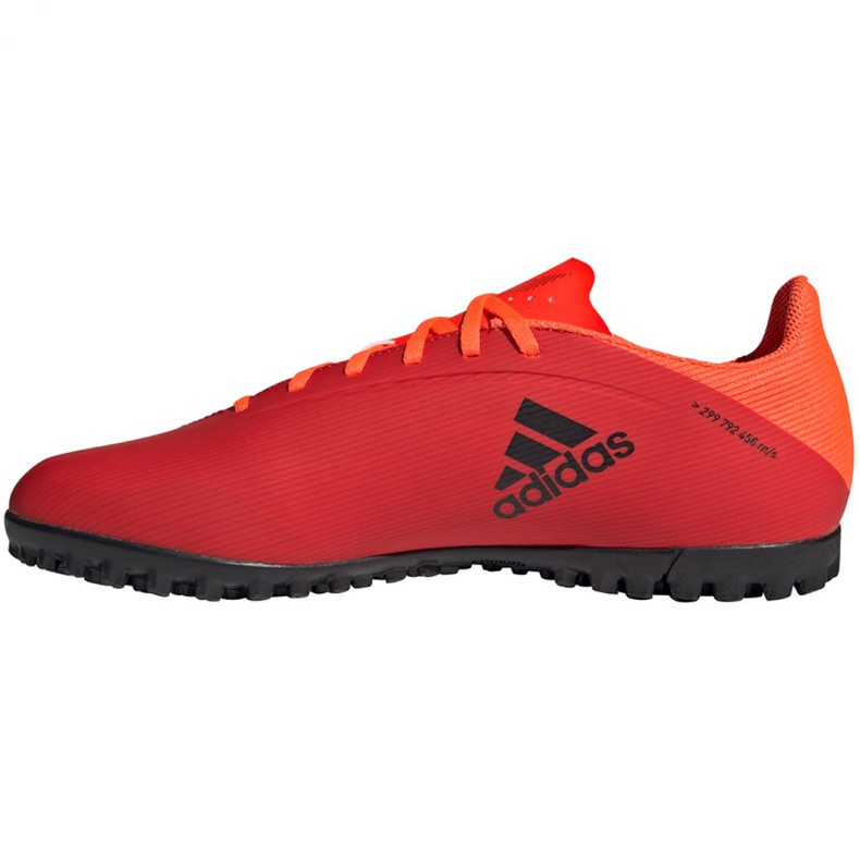Adidas X Speedflow.4 Tf M FY3336 fotbollsskor apelsiner och röda 2