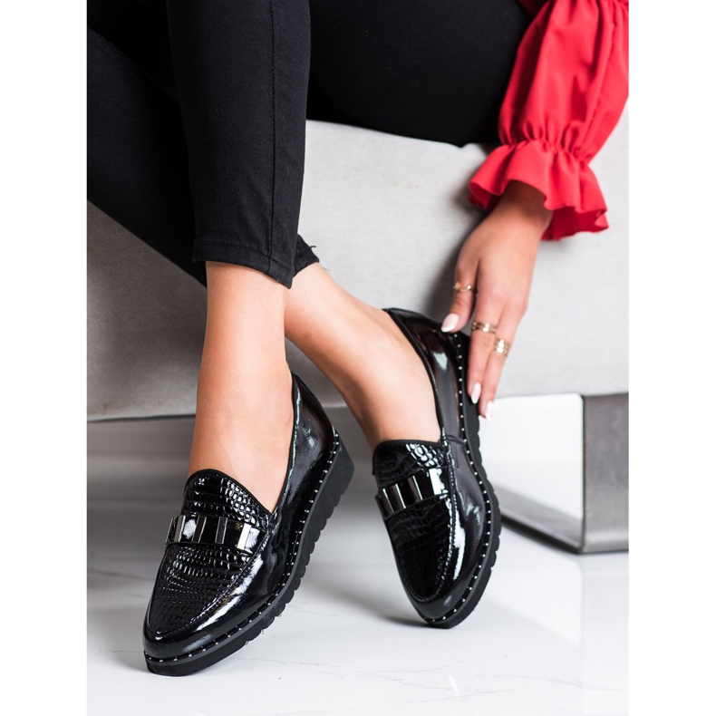 Filippo Trendiga läderskor svart 2