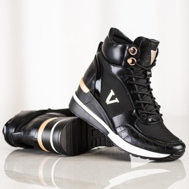 Hög VINCEZA Sneaekrsy svart 1