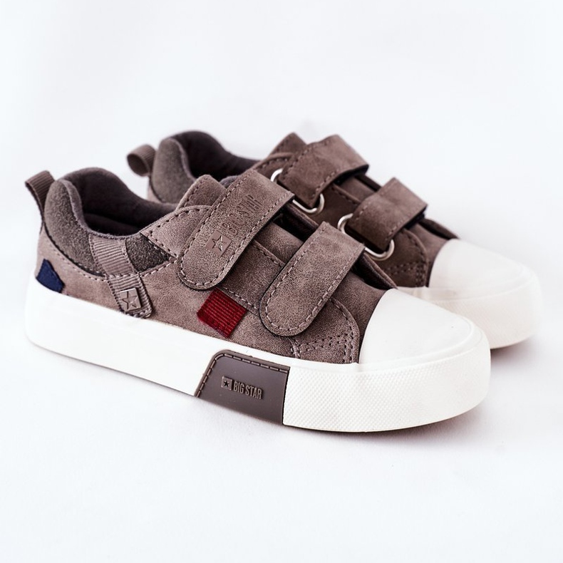 Barnskor med kardborreband Big Star II374018 Grå 2