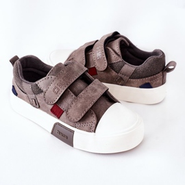 Barnskor med kardborreband Big Star II374018 Grå 1