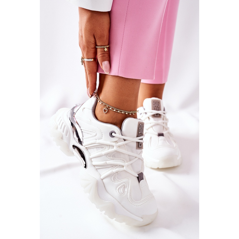 Kvinnors sportskor Memory Foam Big Star II274088 Vit 2