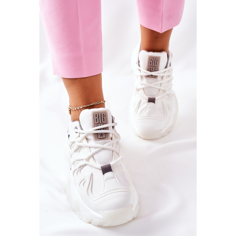Kvinnors sportskor Memory Foam Big Star II274088 Vit 1