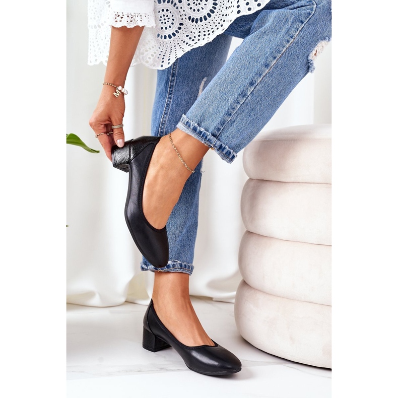 S.Barski Läderpumpar S. Barski 20-L1 Svart 2