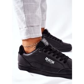 Dam Läder Sneakers Memory Foam Big Star II274320 Svart 1