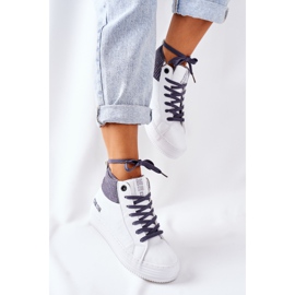 Högisolerade sneakers Big Star II274144 Vit-grå 1