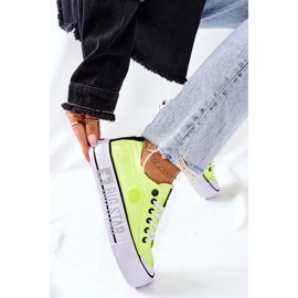 Sneakers On The Big Star II274022 Neongul plattform 2