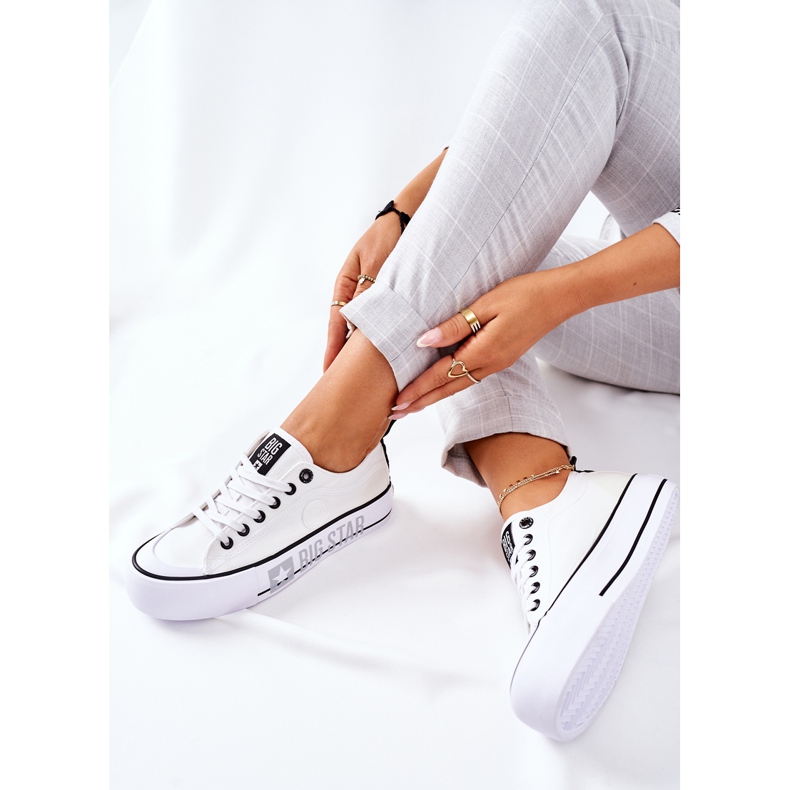 Sneakers On The Big Star II274021 Plattform Vit 1