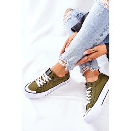 Sneakers På Big Star II274024 Khaki -plattformen kaki grön 1