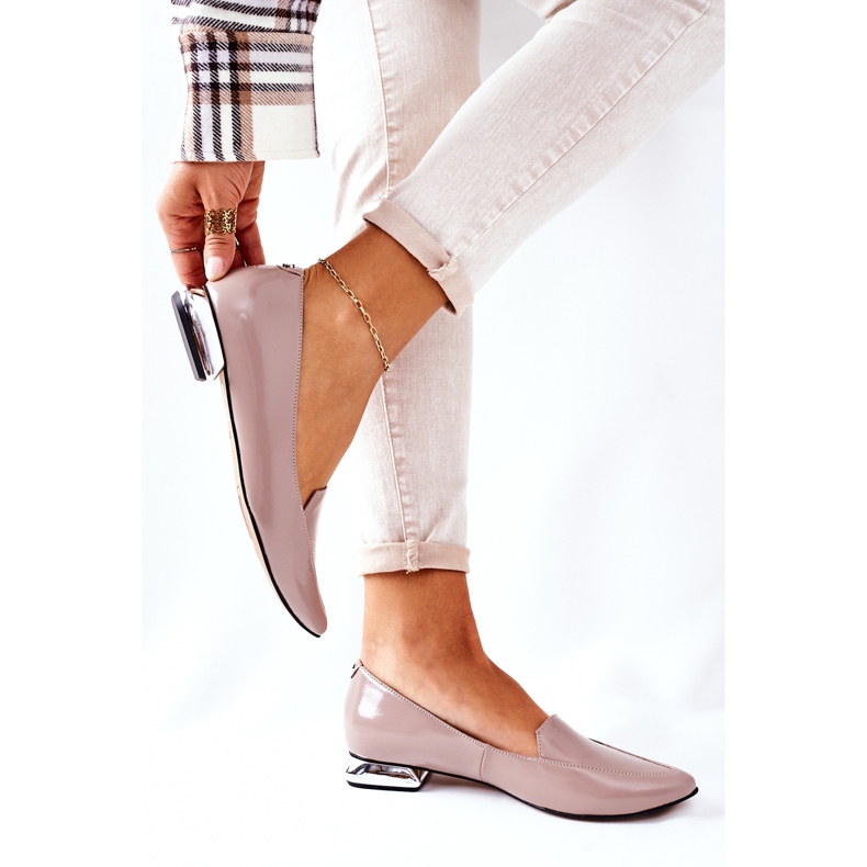 Mockasiner på silverklack Laura Messi Cappuccino 2013 mångfärgad 2