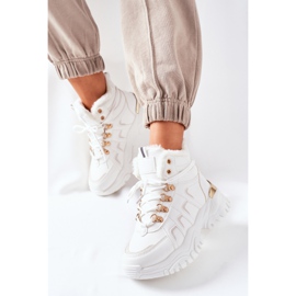 BM Kvinnors vita isolerade stövlar Hareshaw 2