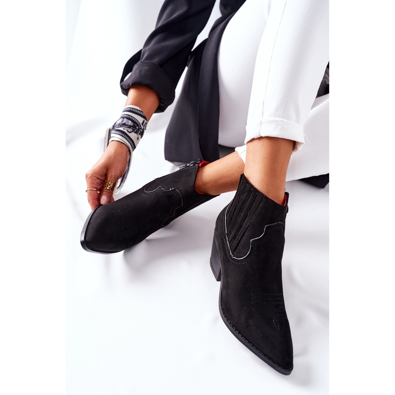 Cowboystövlar för kvinnor Mocka Svart Beamhurst 1