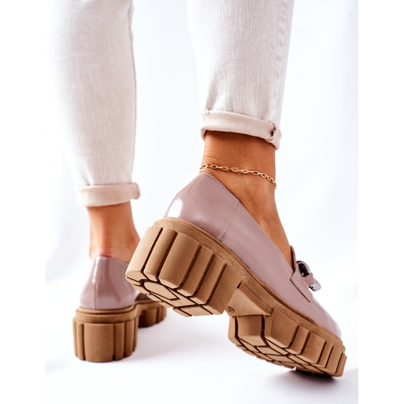 Dam Brogues Loafers Läder Cappuccino Laura Messi 2339 beige 1