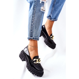 Dam Loafers Läder Loafers Svart Laura Messi 2339 2