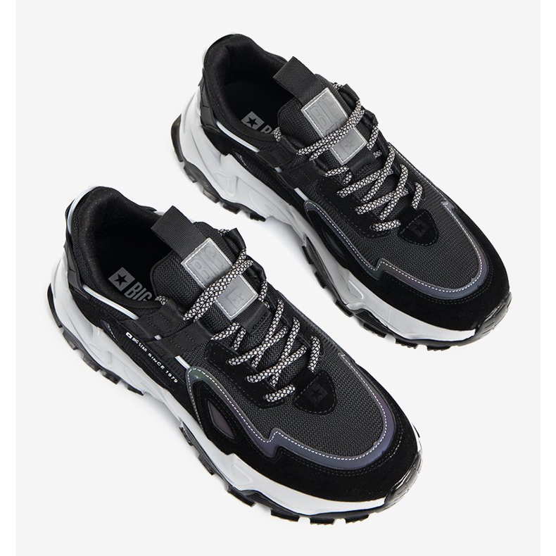 Big Star svarta Tiger sneakers för män 1