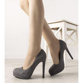 Grafitpumpar på Ultimate -hälen grå 2