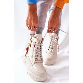 PB1 Beige Cascia Trappers för kvinnor 1