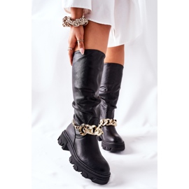 PB1 Höga Cecina svarta stövlar 2