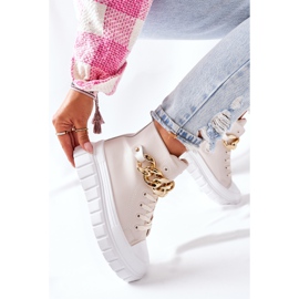 PB1 Höga sneakers på La Rocca Beige -plattformen 2