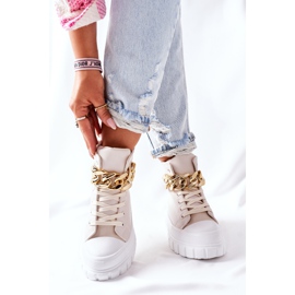 PB1 Höga sneakers på La Rocca Beige -plattformen 1