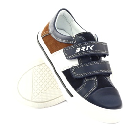 Pojkskor Bartek 18607 marinblå mångfärgad brun vit 3