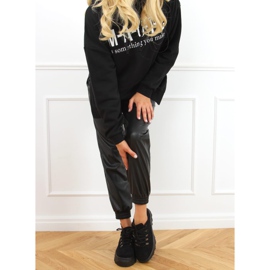 Svart 6290 Svarta högsulade sportskor 1