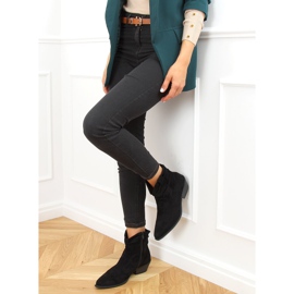 Svarta cowboystövlar för kvinnor 99-65 Svart 1