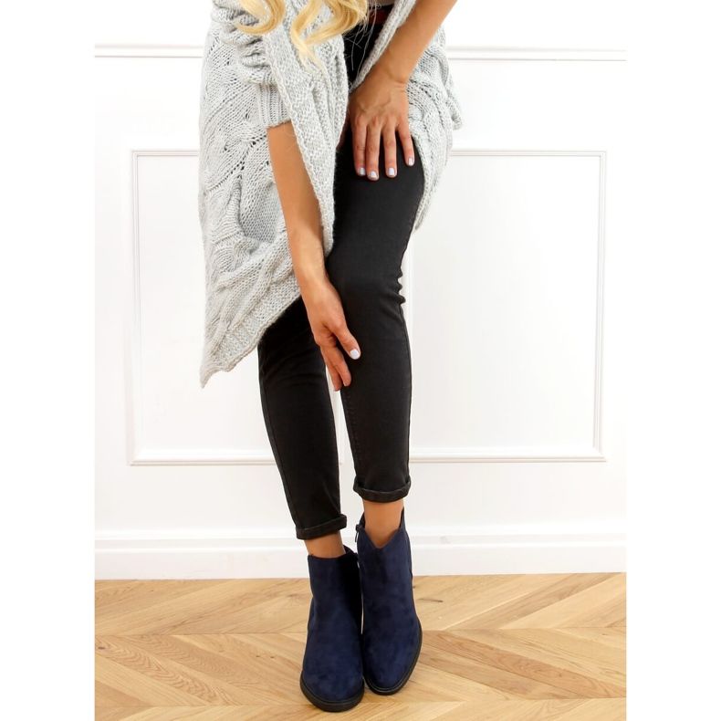 Marinblå stövlar 1155 D.BLUE 2