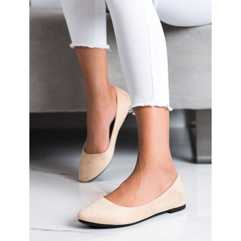 Sabatina Klassiska Beige Ballerinas 1