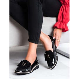 Goodin Lätta skor med rosett svart 1