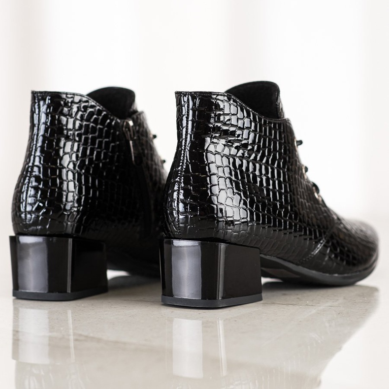 VINCEZA snörskor svart 1