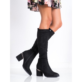 Filippo Eleganta mocka stövlar svart 2