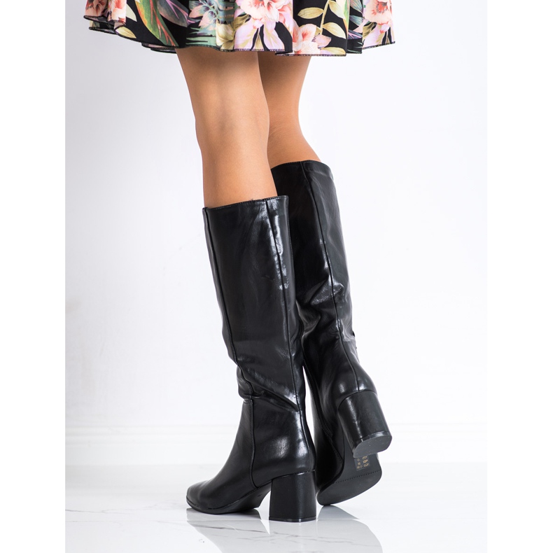 M.Daszyński Varma stövlar i Spitz svart 2