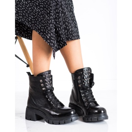 SHELOVET Trendiga arbetare med dubbar svart 1