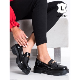 Filippo Läder Brogues med kedja svart 1