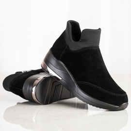 Filippo Läderskor på en dragkedja svart 1