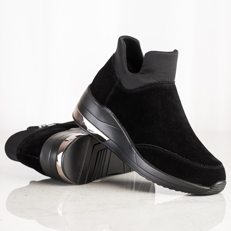 Filippo Läderskor på en dragkedja svart 1