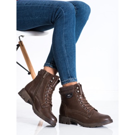 SHELOVET Varma snörskor brun 2