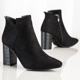 Vinceza Heel stövlar med ormtryck svart 1