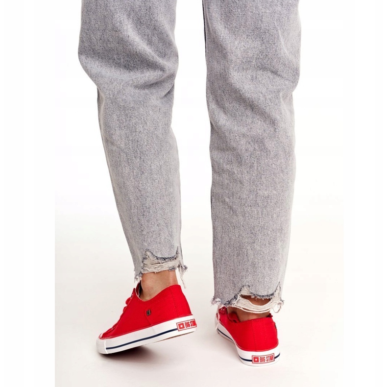 Dam Sneakers Låg Big Star Röd DD274339 2