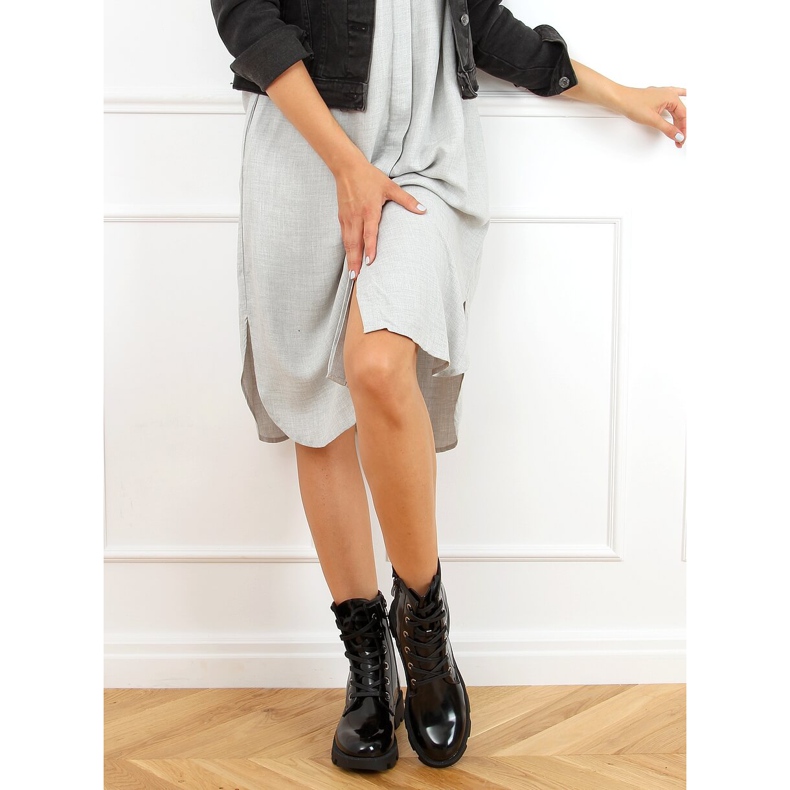 Svart snörarbetare Y9551 Svart 1