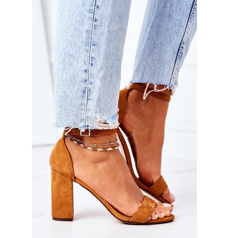 PS1 Mockasandaler på en kamel Florence Bar brun 4